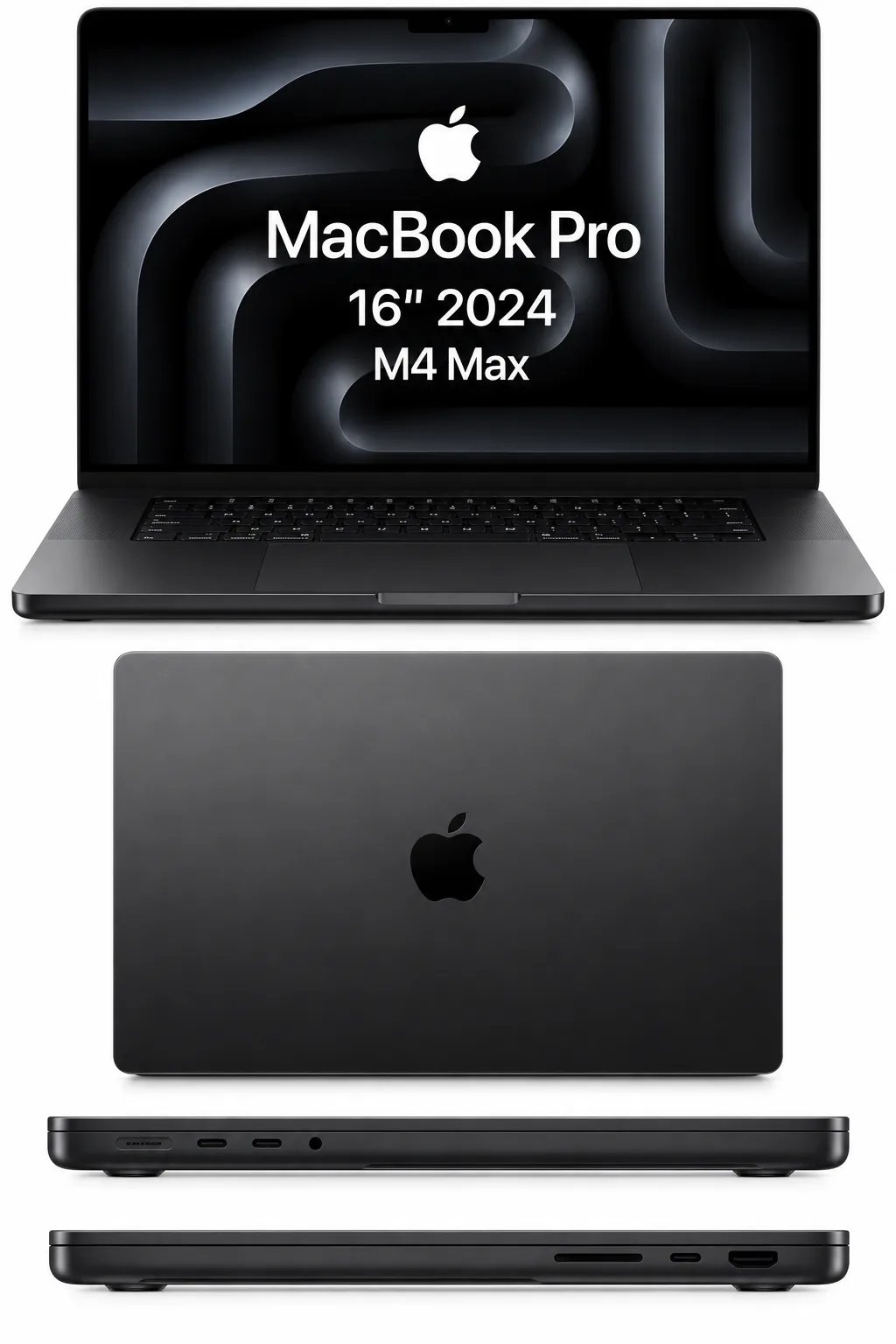 Apple MacBook Pro (16" 2024, M4 Max) — Ilustračná fotografia — farba sa môže líšiť