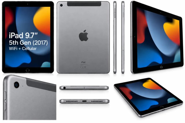 Apple iPad 9.7" 5th Gen (2017) WiFi + Cellular