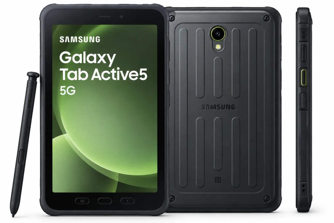 Samsung Galaxy Tab Active5 5G X306B — Ilustračná fotografia — farba sa môže líšiť