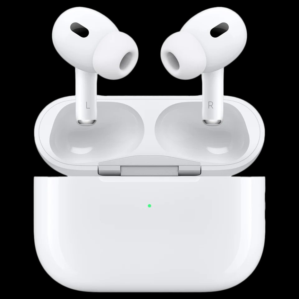 Apple AirPods Pro (2nd Gen) with MagSafe Charging Case (USB-C) — Ilustrační foto — barva se může lišit