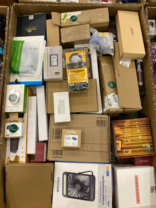 Amazon paleta 75 — Amazon vratky — malá elektronika