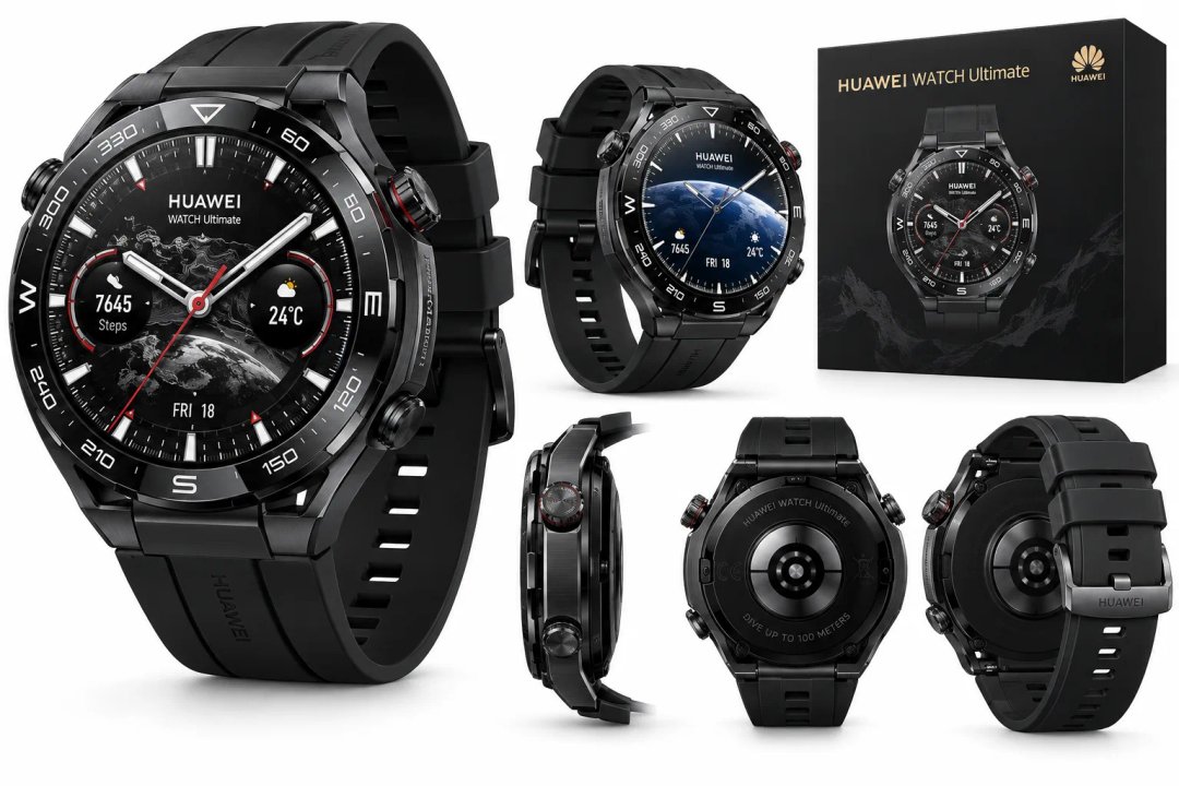 Huawei Watch Ultimate — Ilustrační foto — barva se může lišit