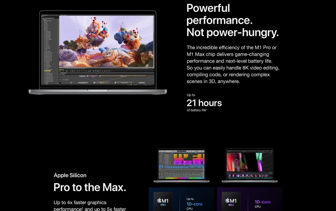 Apple MacBook Pro (16" 2021, M1 Max)