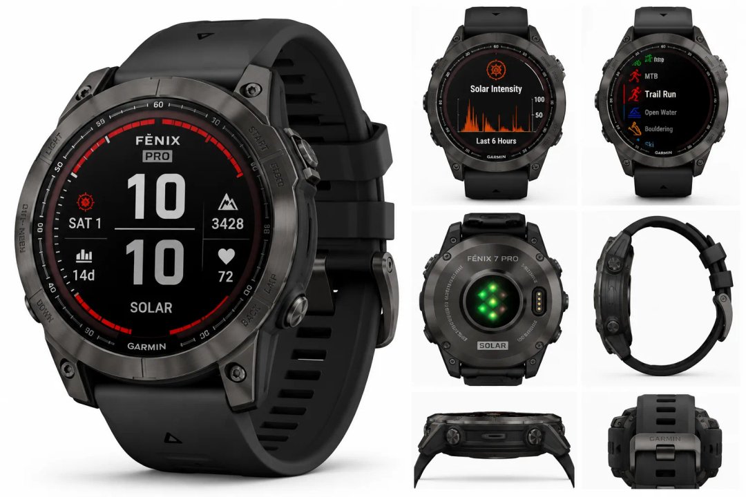 Garmin Fenix 7 Pro - Solar Edition — Ilustrační foto — barva se může lišit