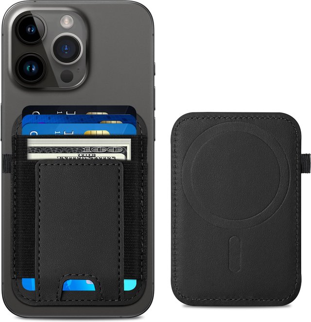iDeal Of Sweden iPhone 14 Pro Max - Leather Magnet Wallet + - Black