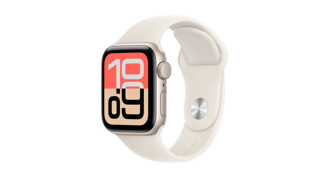 Apple Watch SE 3 (2025) 40mm GPS+Cellular Aluminum Case — Ilustrační foto — barva se může lišit