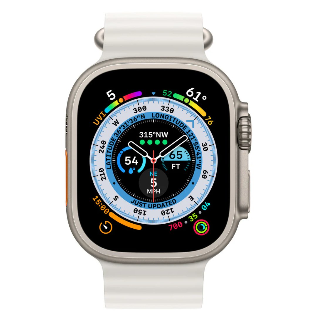 Apple Watch Ultra 49mm GPS+Cellular Titanium — Ilustračná fotografia — farba sa môže líšiť