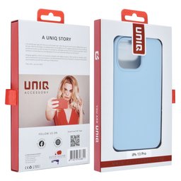 UNIQ Accessory Prémiový zadní kryt pro iPhone 13 Pro — barva: světle modrá 4