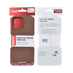 TUNIQ Zadní kryt pro iPhone 16 Pro Max — Celosilikonový — barva: hnědá 3