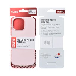 TUNIQ Zadní kryt pro iPhone 16 Pro Max — Celosilikonový — barva: růžová 3