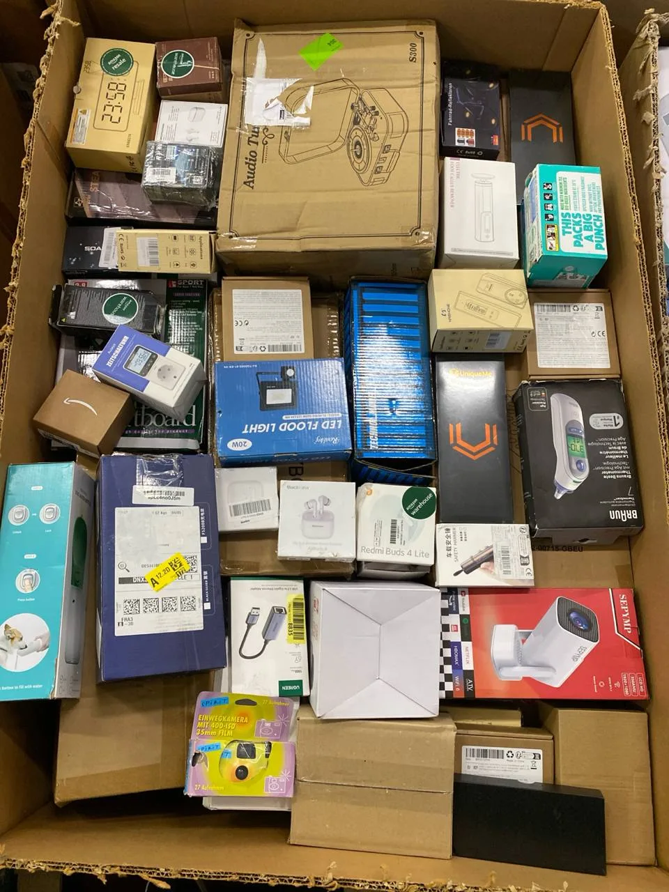 Amazon paleta 11 — Amazon vratky — malá elektronika