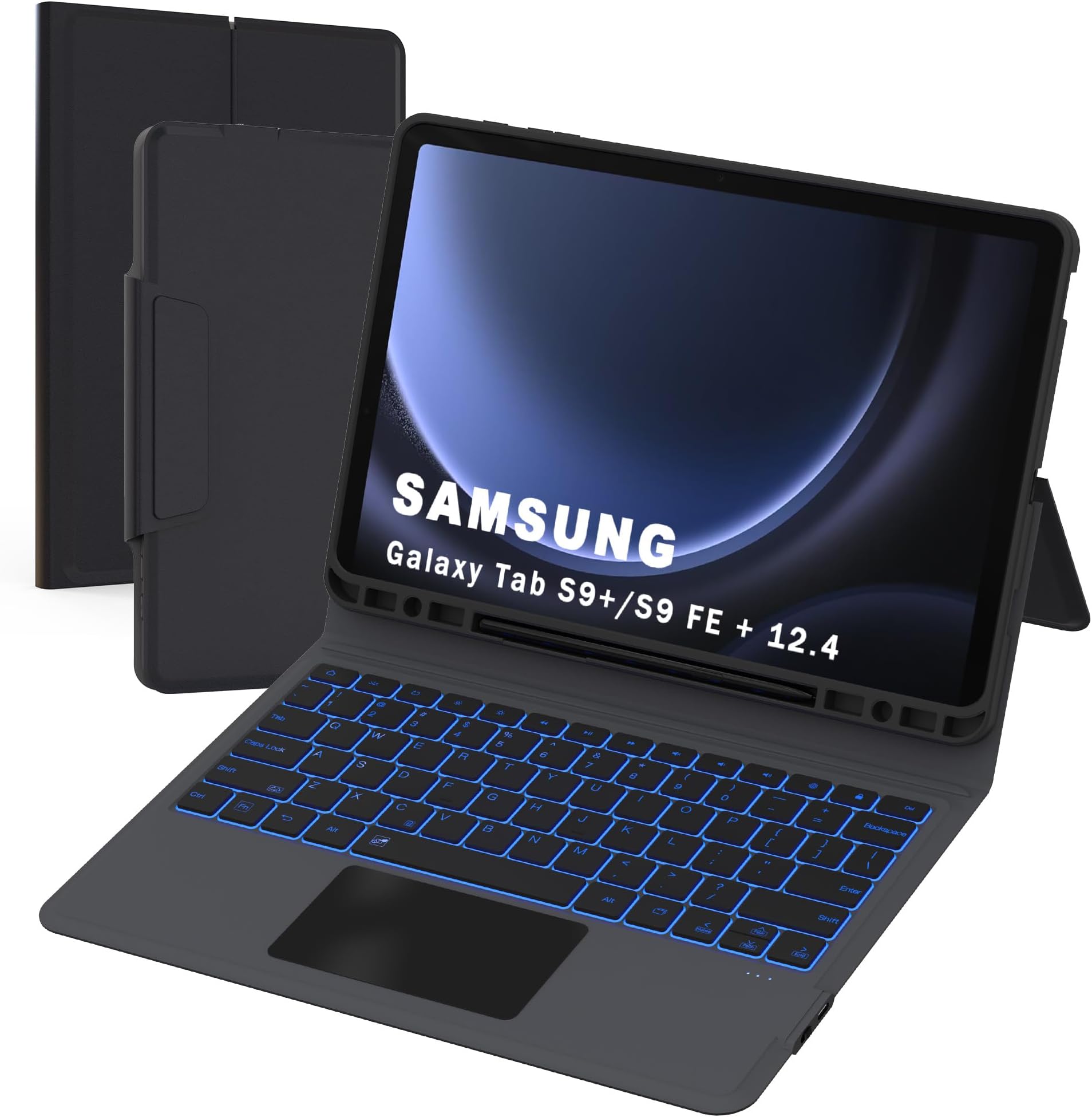 Samsung Galaxy Tab S10 FE Plus/ S10 FE Plus 5G - Smart Book Cover - Black