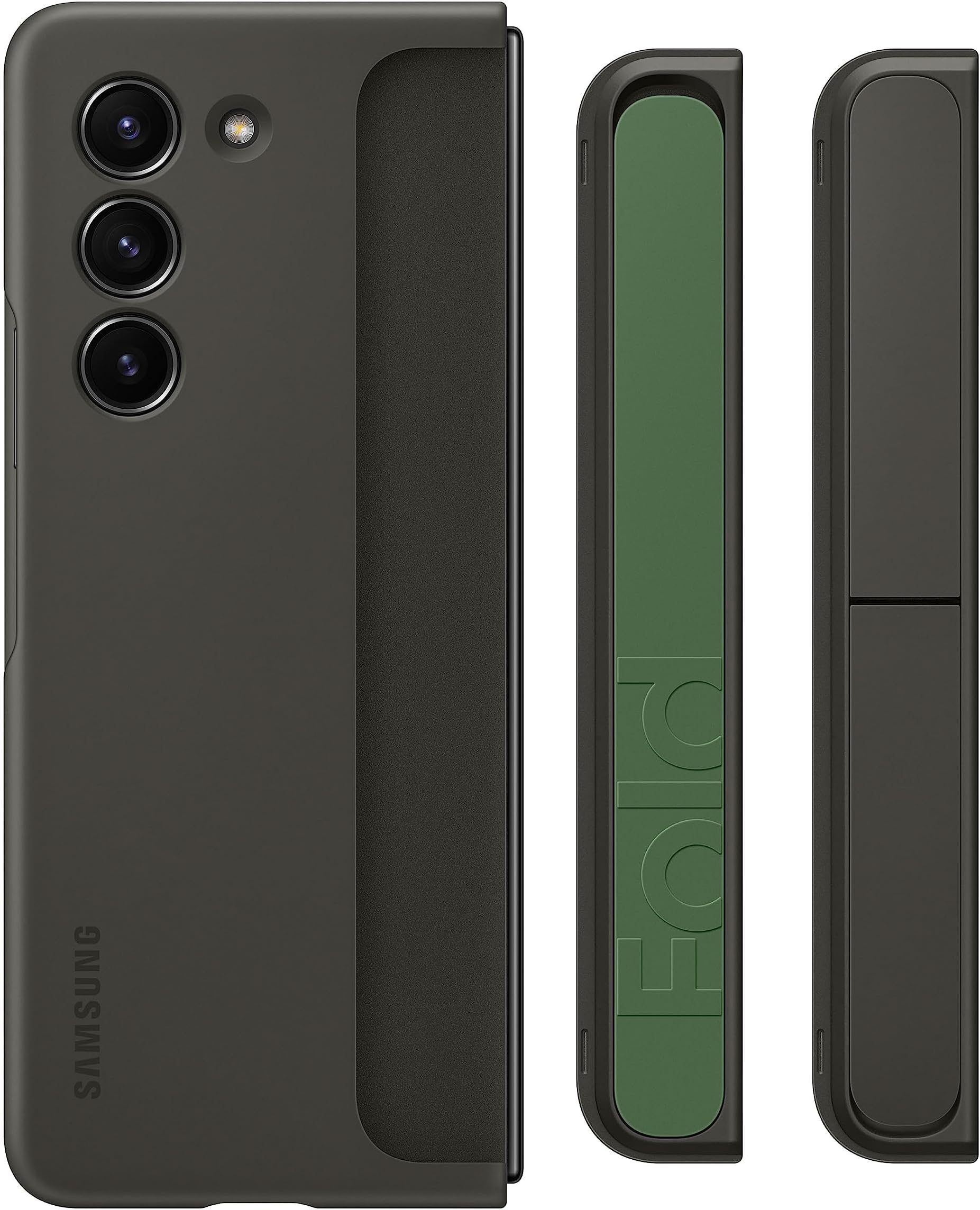 Samsung Galaxy Z Fold5 - Standing Case with Strap - Black